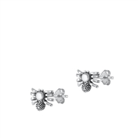 Silver Earrings - Spider
