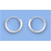 Continuous Hoop Earrings - 1.2 x 8 mm