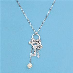 Silver CZ Necklace