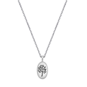 Silver CZ Necklace - Tree of Life