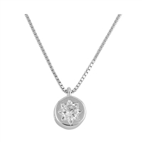 Silver CZ Necklace