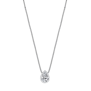 Silver CZ Necklace