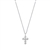 Silver CZ Necklace - Cross