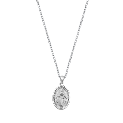 Silver Necklace - Virgin Mary