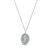Silver CZ Necklace - Virgin Mary
