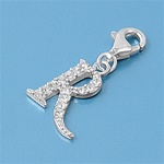 Silver Pendant - Letter R