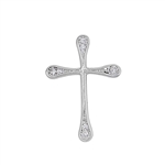 Silver Cross Pendant w/ CZ