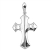 Silver Cross Pendant w/ CZ