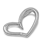 Silver Heart Pendant w/ CZ