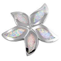 Silver Lab Opal Pendant - Starfish