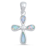 Silver Lab Opal Pendant