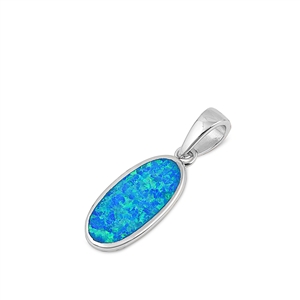 Silver Lab Opal Pendant