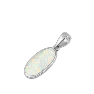 Silver Lab Opal Pendant