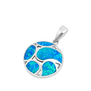 Silver Lab Opal Pendant