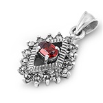 Silver Pendant W/Marcasite