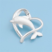 Silver Pendant - Dolphin