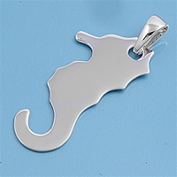 Silver Pendant - Sea Horse