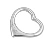 Silver Pendant - Floating Heart