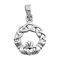 Silver Pendant - Claddagh