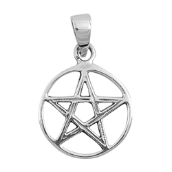 Silver Pendant - Devil Star