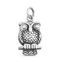 Silver Pendant - Owl