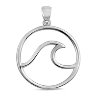 Silver Pendant - Wave