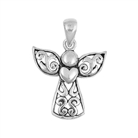 Silver Pendant - Angel