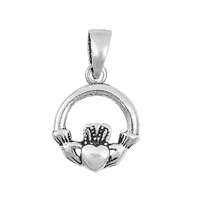 Silver Pendant - Claddagh