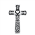 Silver Pendant - Claddagh Cross