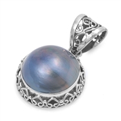 Silver Stone Pendant - $11.85