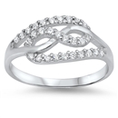 Silver CZ Ring - Infinity