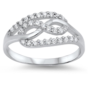 Silver CZ Ring - Infinity