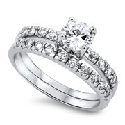 Silver CZ Ring