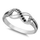 Silver CZ Ring - Infinity