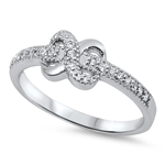 Silver CZ Ring - Infinity