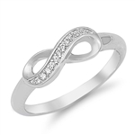 Silver CZ Ring - Infinity