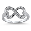 Silver CZ Ring - Infinity