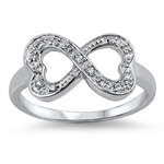 Silver CZ Ring - Infinity