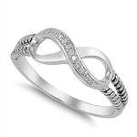 Silver CZ Ring - Infinity