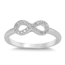 Silver Infinity Ring w/ CZ