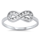 Silver CZ Ring - Infinity