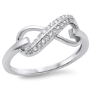Silver CZ Infinity Ring