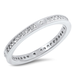 Silver CZ Ring