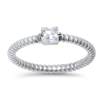 Silver CZ Ring