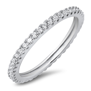 Silver CZ Ring