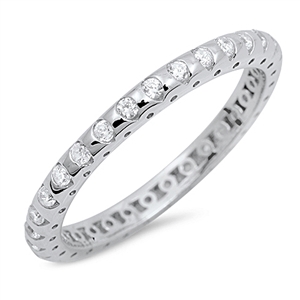 Silver CZ Ring