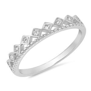 Silver CZ Ring