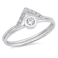 Silver Ring W/ CZ