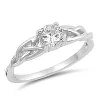 Silver Ring W/ CZ