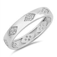 Silver Ring W/ CZ - Marquis